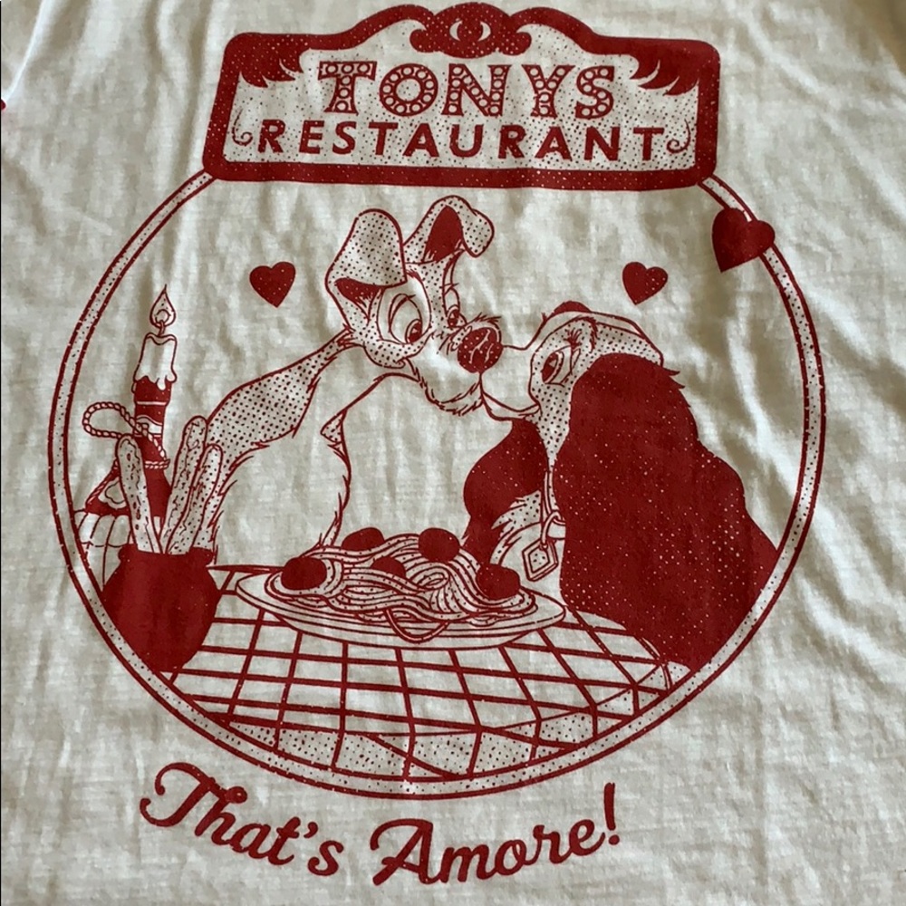 **SOLD Disney Lady & The Tramp Ringer Tee - Picture 2 of 6